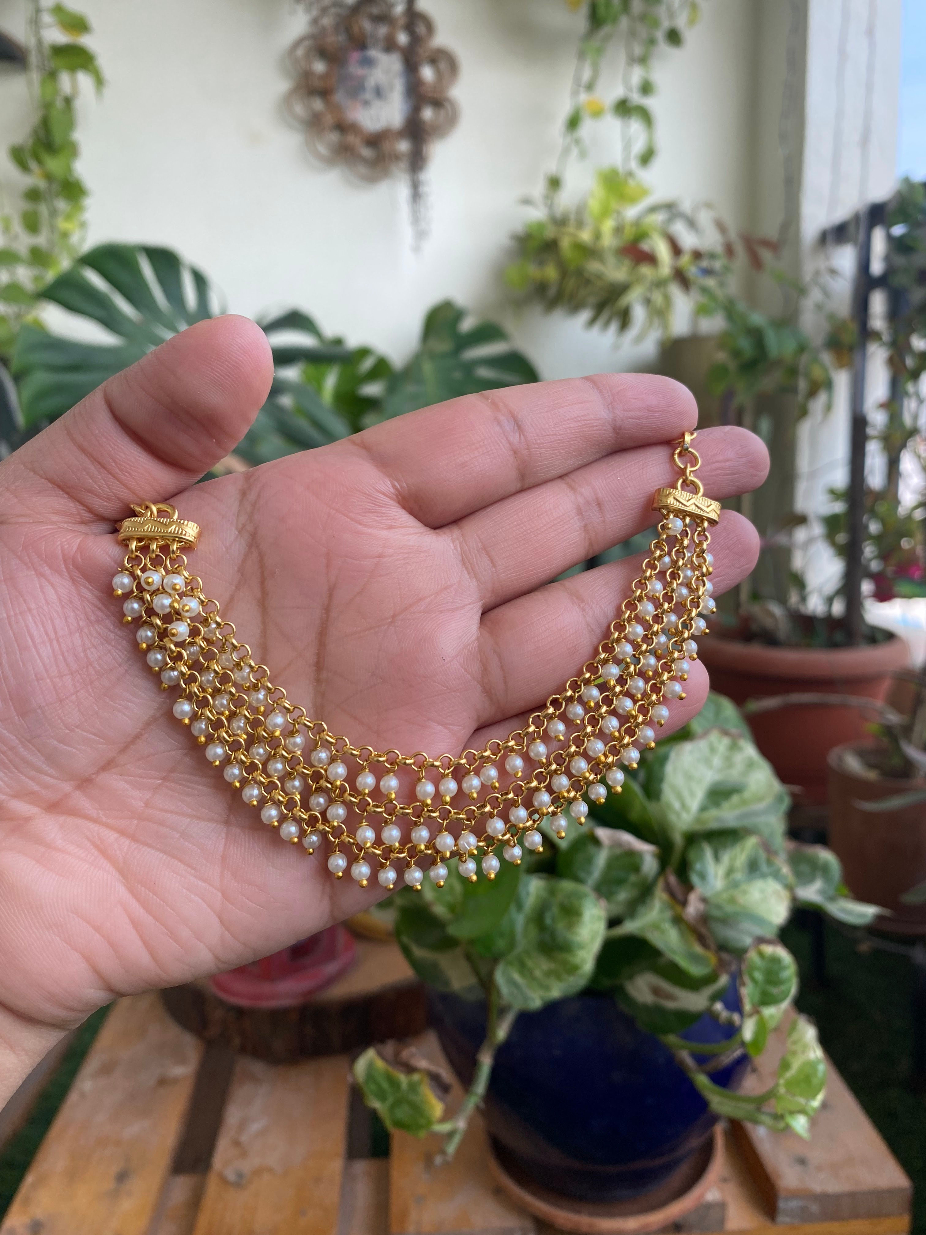 Pearl Earchain Small - P0229