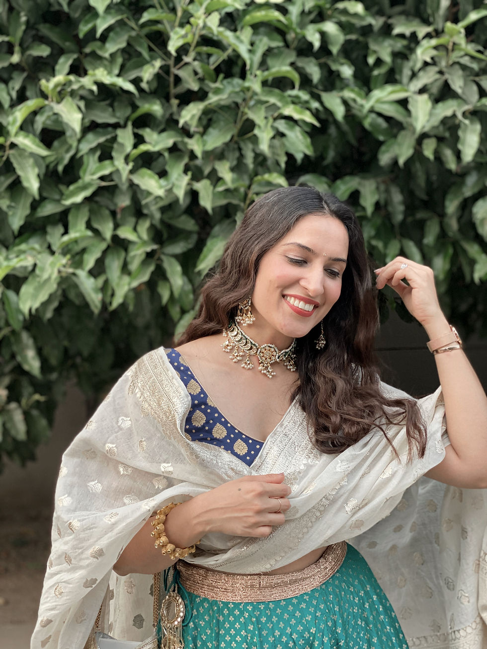 Thumbnail: Meenakari Choker Set - P0253