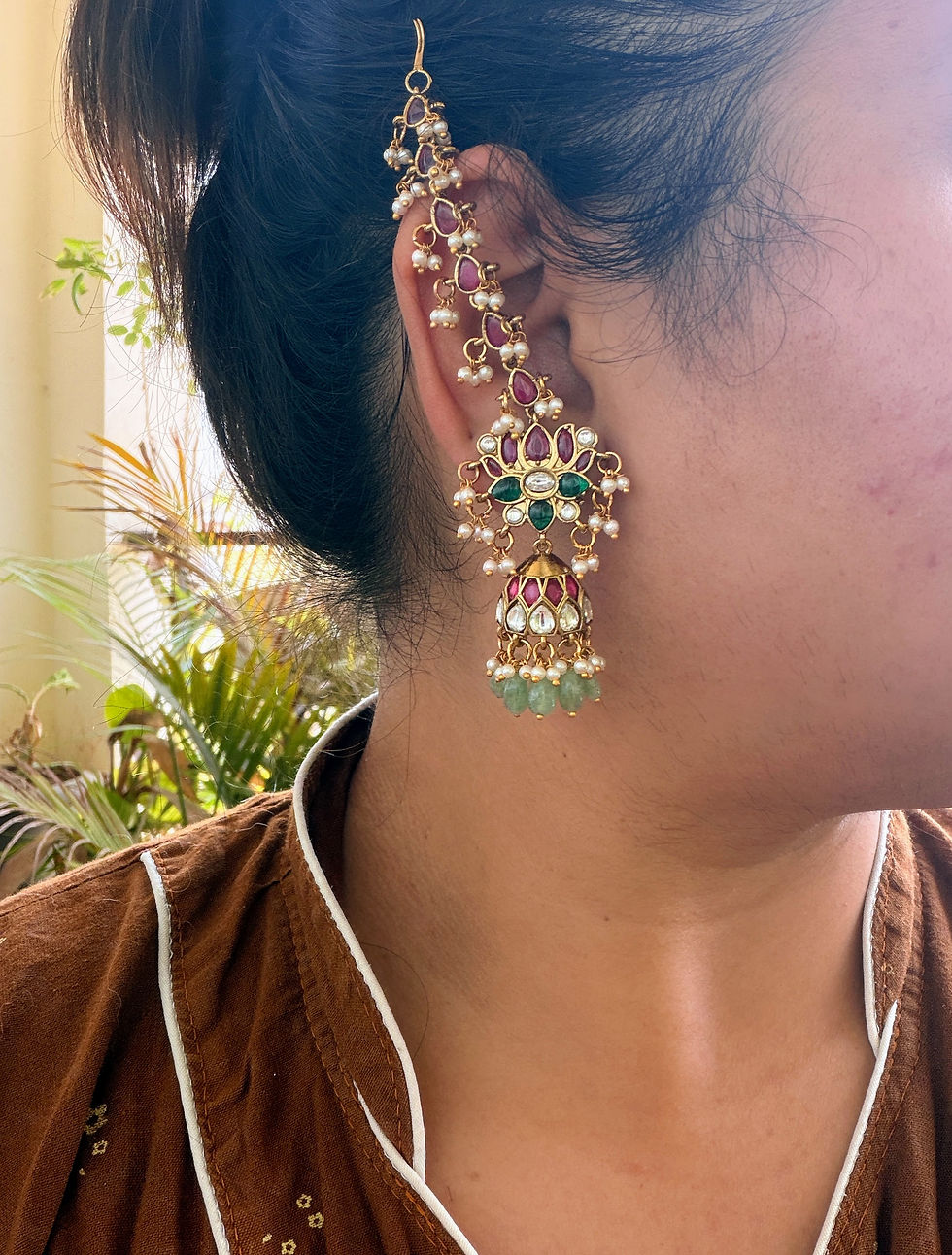 Thumbnail: Manikya Heritage Jhumka - P0695