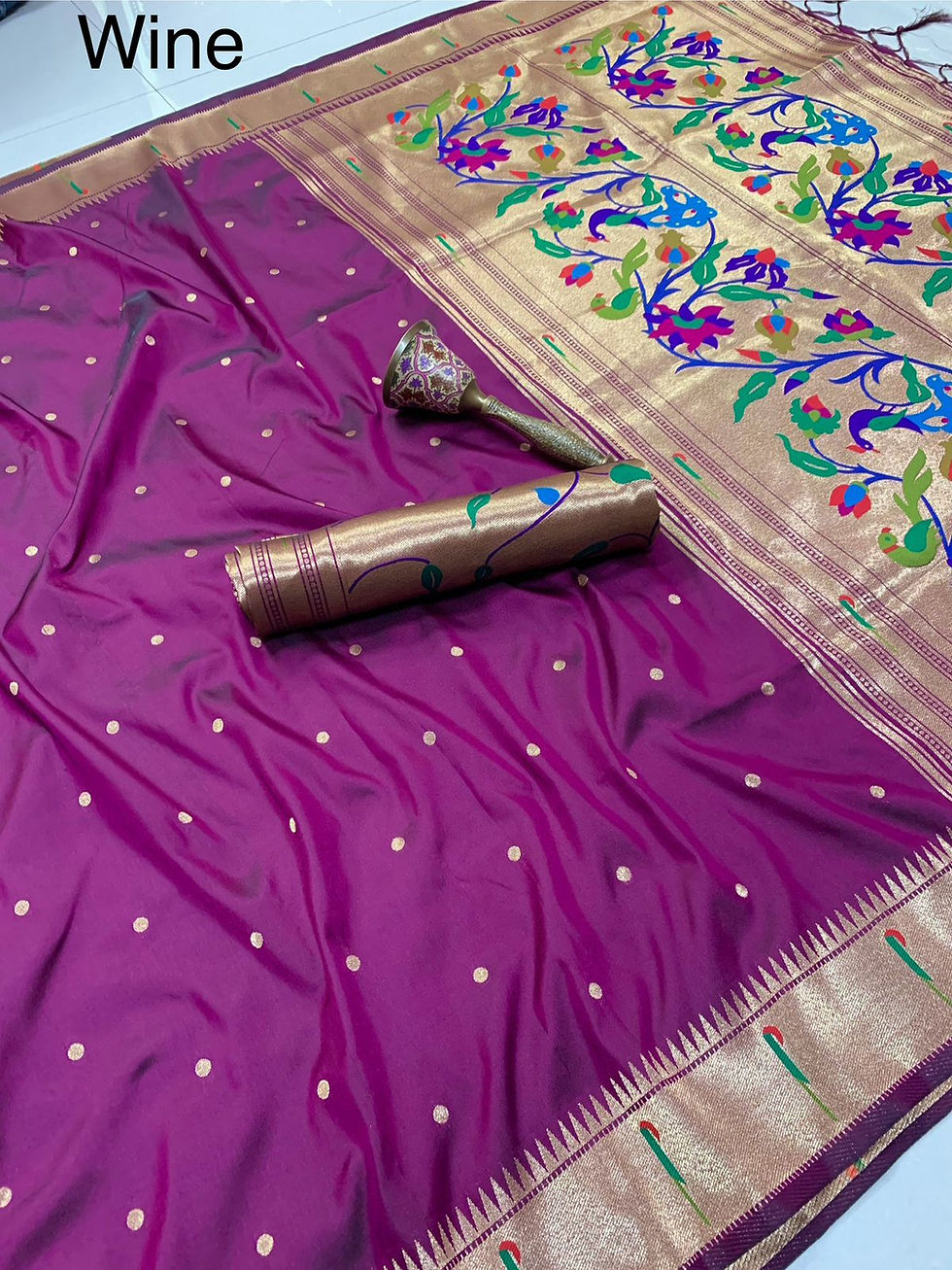 Thumbnail: Pathani Silk Saree - S031