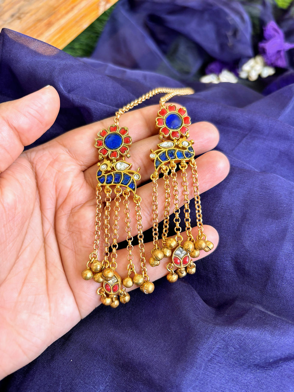 Thumbnail: Fine Polki Earrings - P0193
