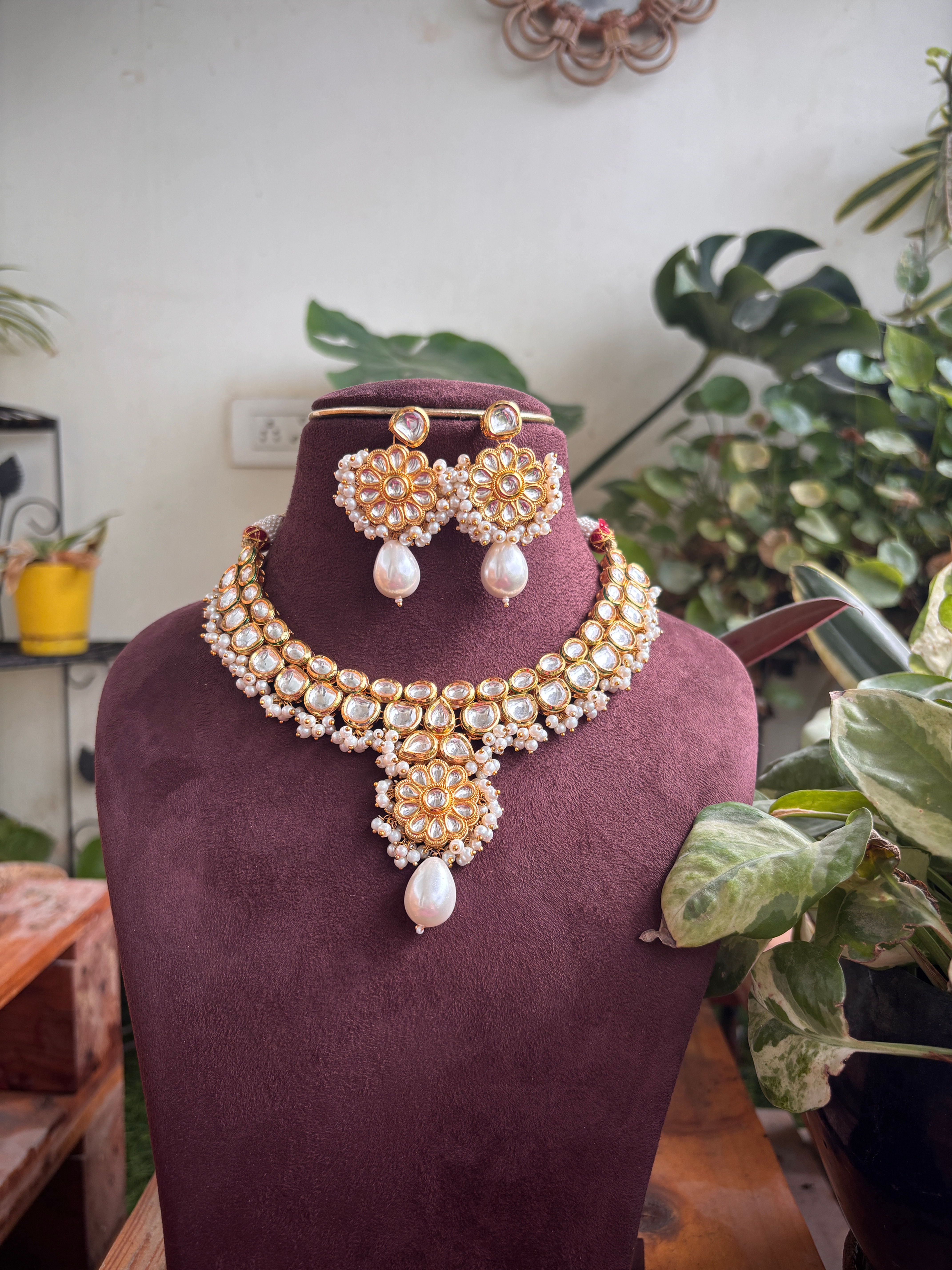 Pearl Meenakari Set - SP042