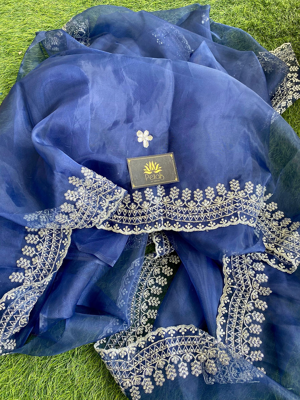 Thumbnail: Organza Silk Saree - S07
