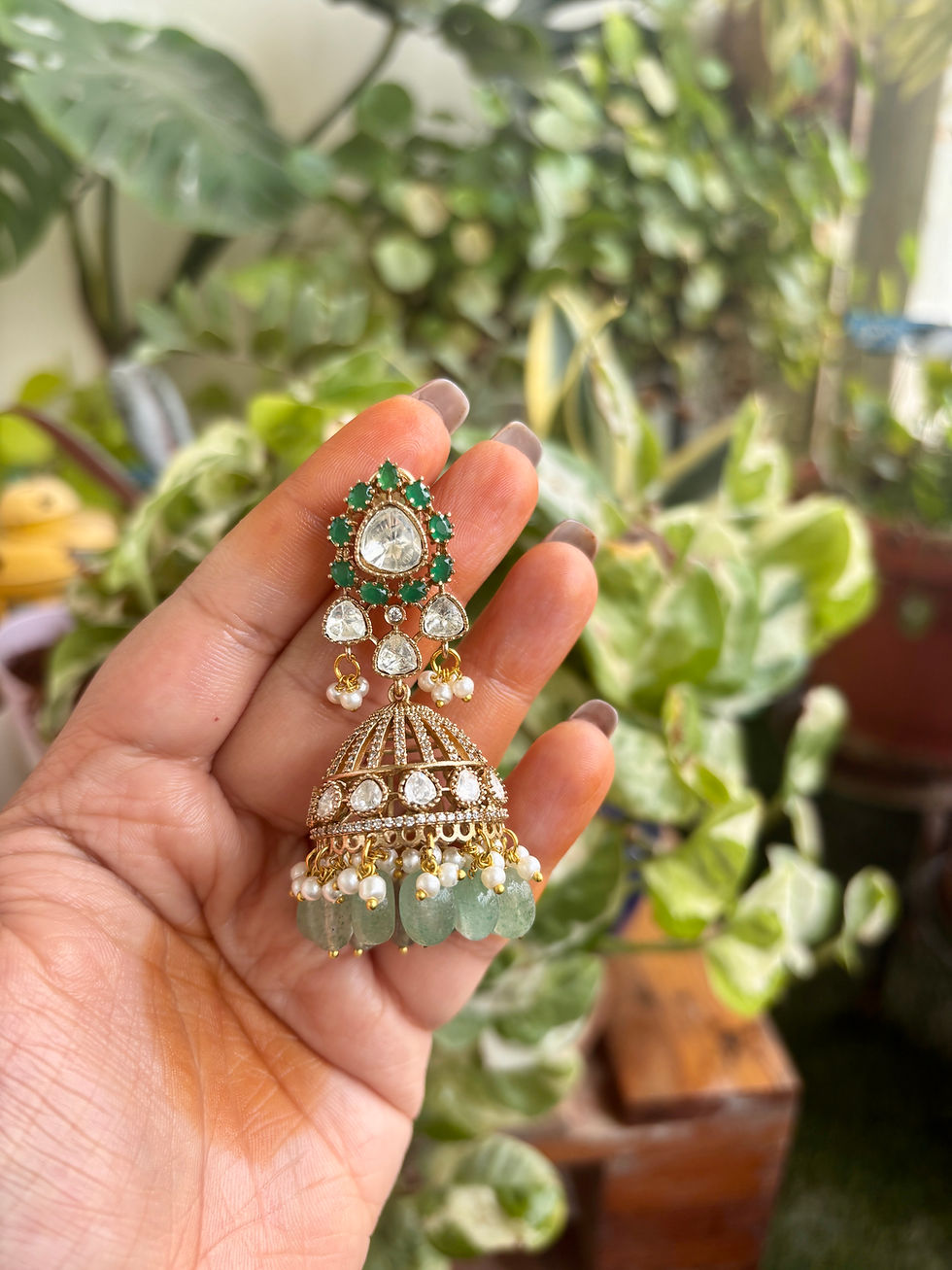 Thumbnail: Ratna Jhumki Green - P0602
