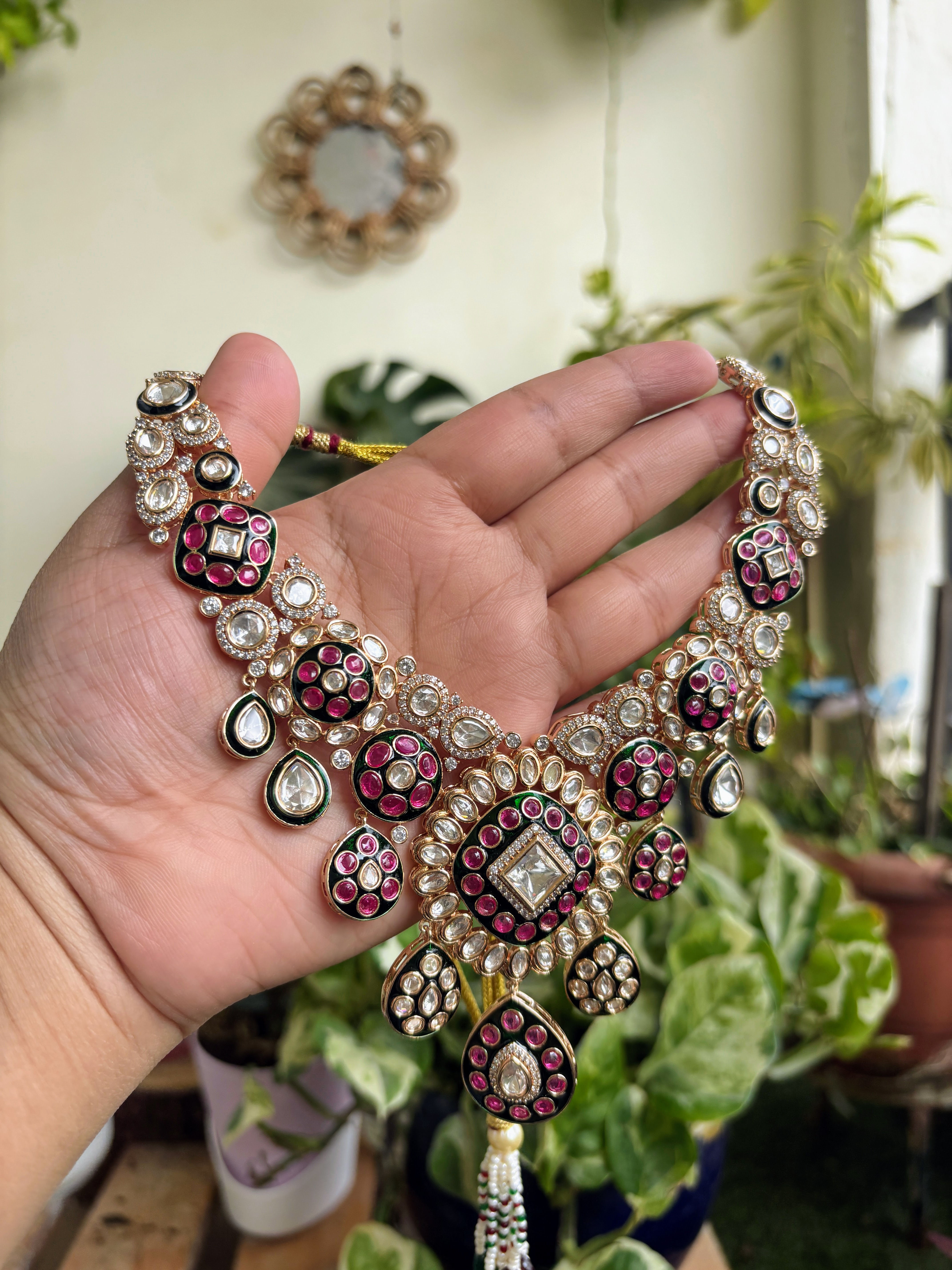 Polki Kundan Bridal Neckset - P0285