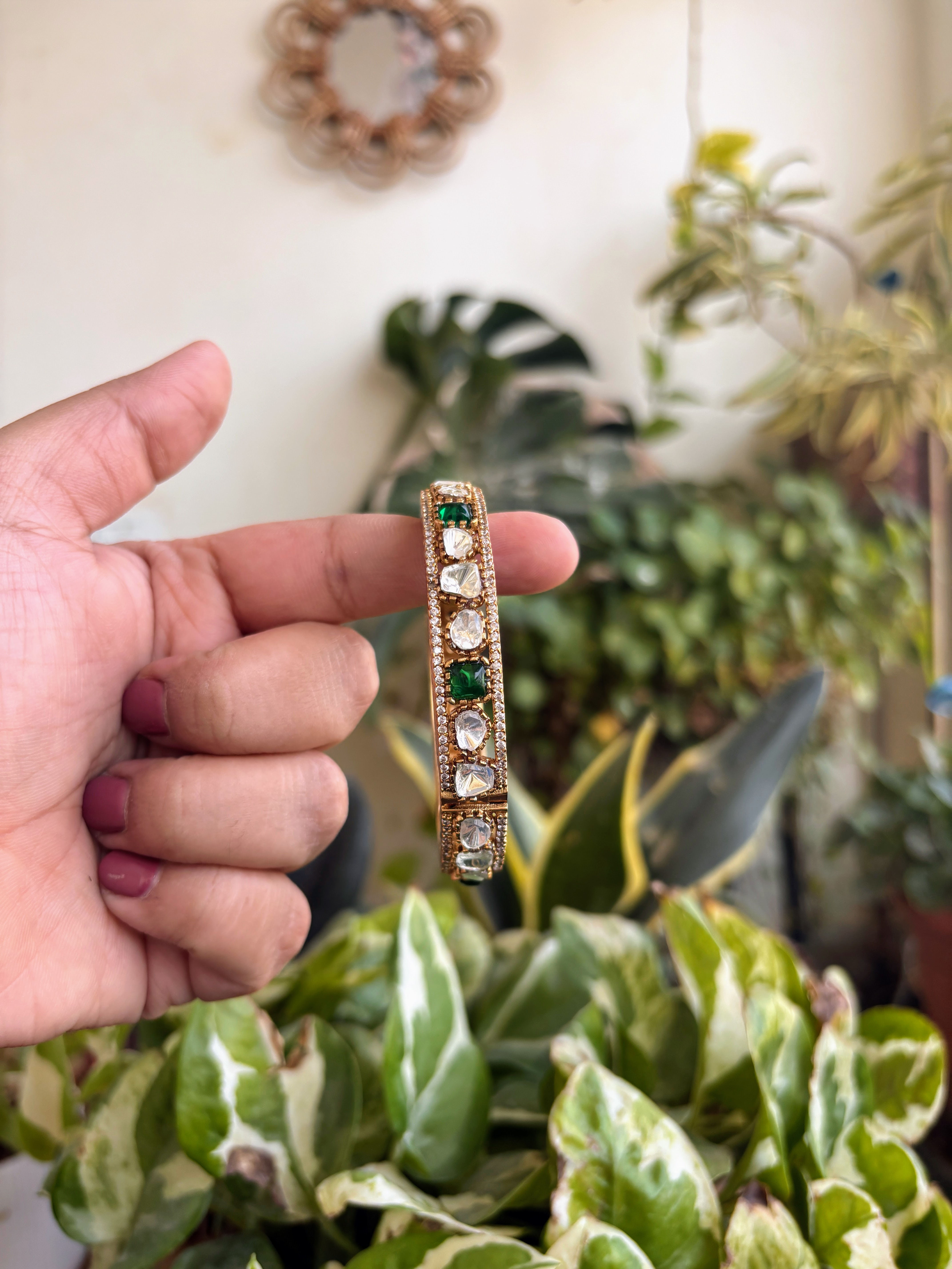 Moissanite Kada Bangle - P0434
