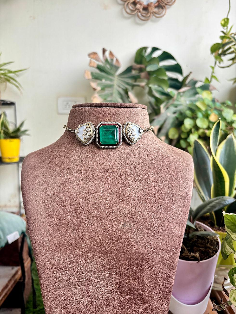Thumbnail: Statement Choker Set Green - P0287