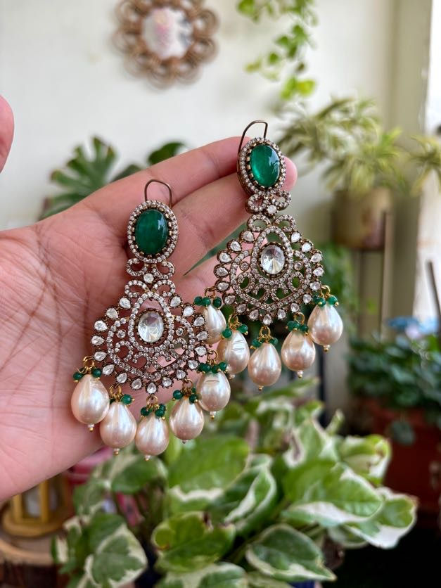Thumbnail: Moissanite Statement Earrings - P087
