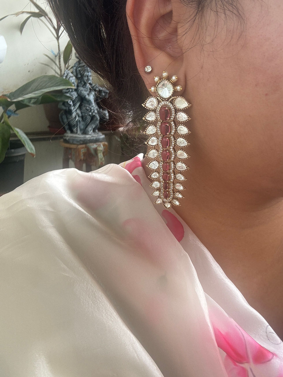 Thumbnail: Moissanite Statement Earrings - P0105