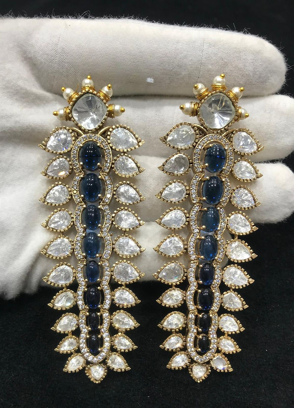 Thumbnail: Moissanite Statement Earrings - P0105