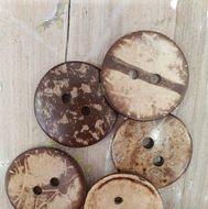 Yarn by the River Coconut Shell Buttons 40mm