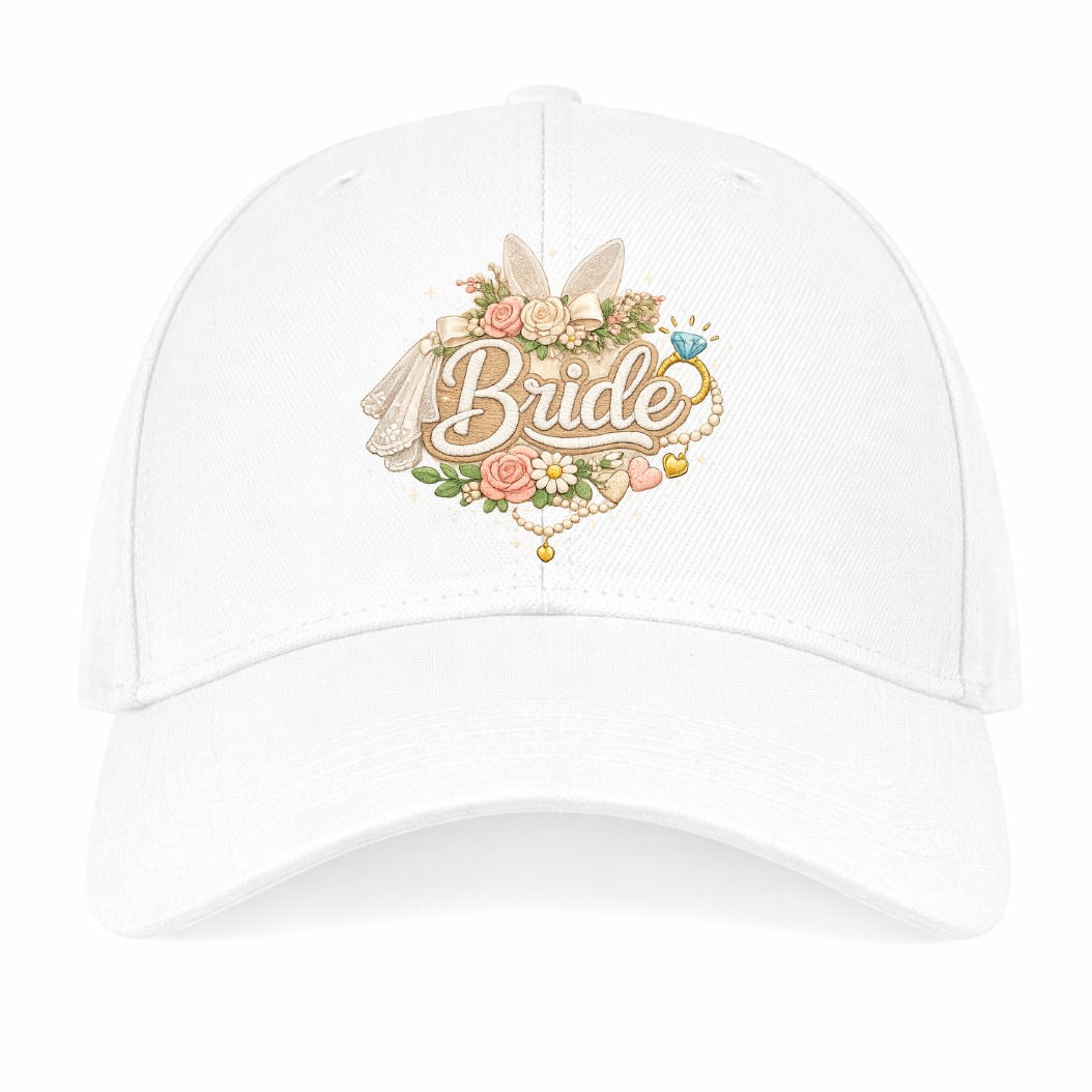 Bride Floral Pattern Hat
