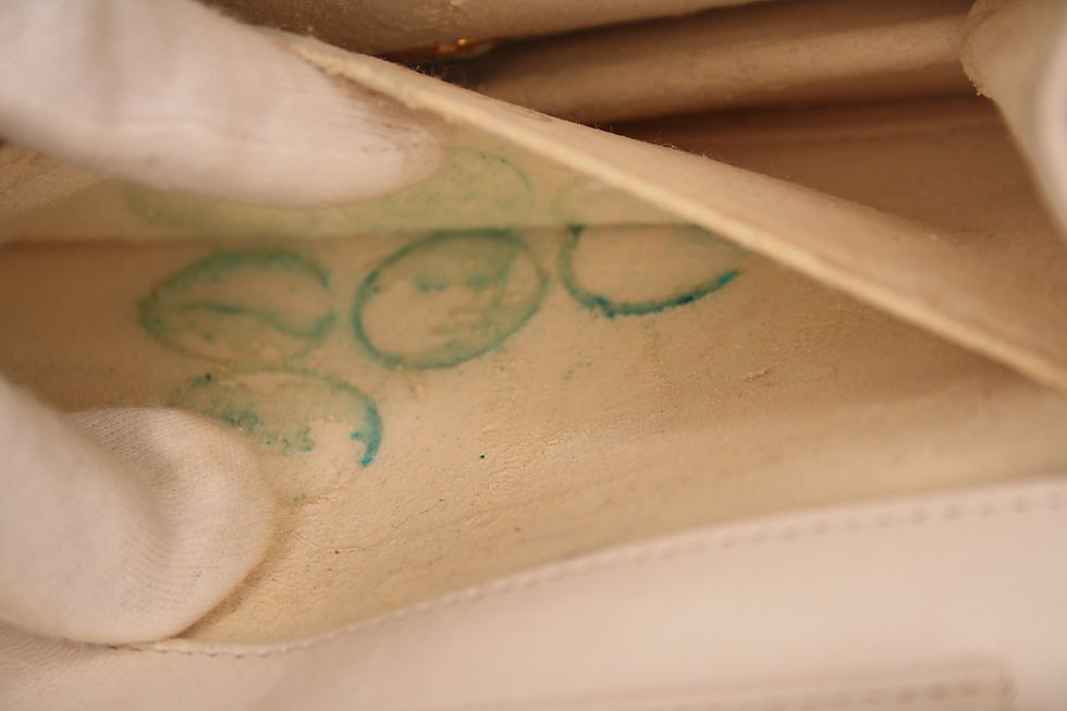 Thumbnail: Photo of Chanel Classique leather handbag stains inside view
