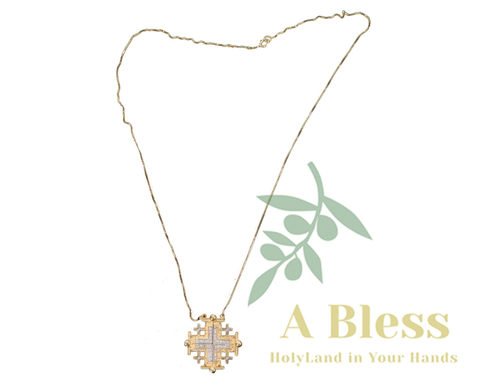 Jerusalem Cross Pendant & Necklace