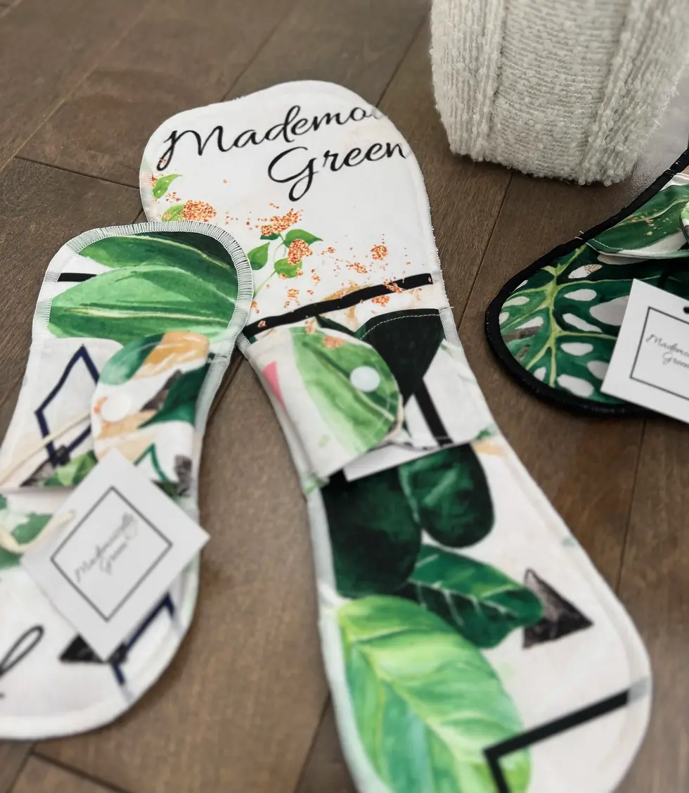 Serviette lavable fuite urinaire 8 à 17 pouces en coton naturel, protection discrète