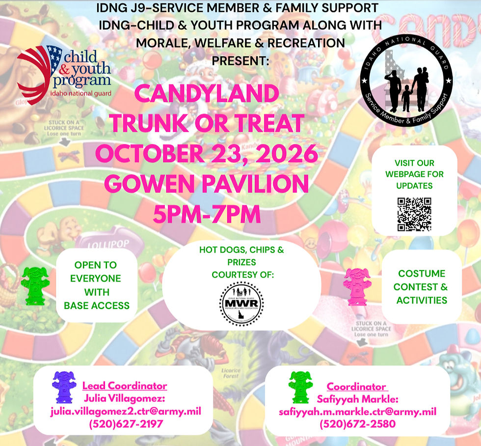 Trunk 'r Treat 2026 - Candyland Theme