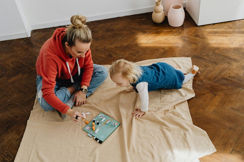Using board games is a way of teaching preschool & kindergarten at home.