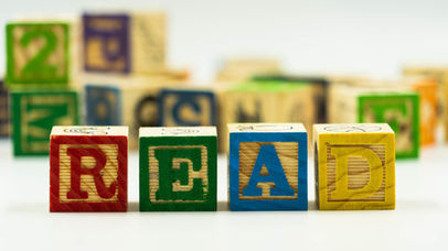 Wooden alphabet blocks