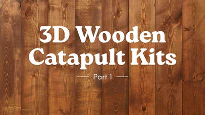 STEM for Relaxation: 3D Wooden Catapult Puzzle Kits