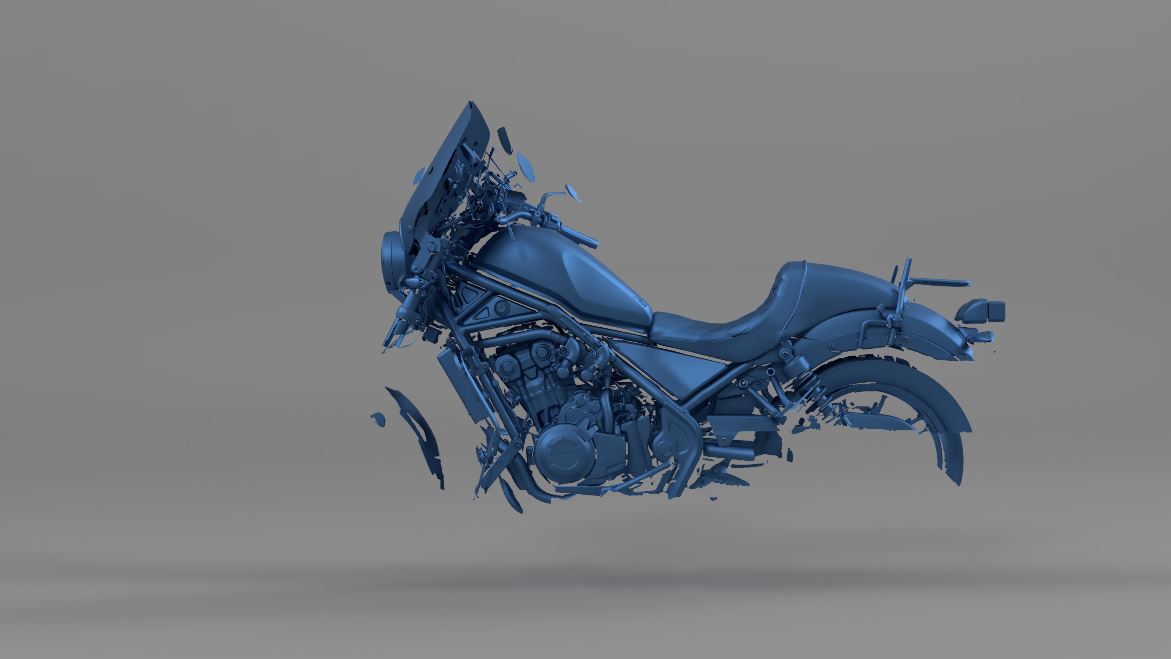 Honda Rebel 500 3D scan from the project collection