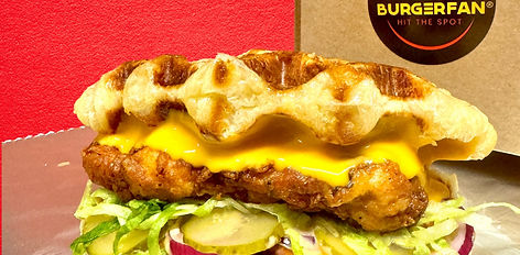Croffle Chicken burger