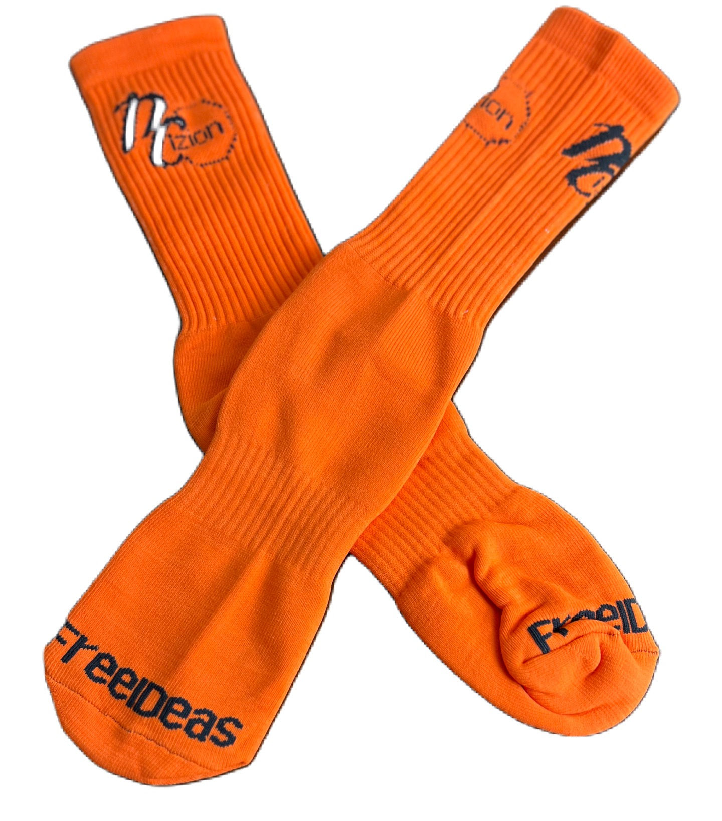 Orange - DCizion Socks (Black Logo)