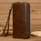 Miniature : Luxury Double Zipper Unisex Long  Vintage Leather Wallet