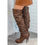Thumbnail:  Women's Faux Leather Chelsea Boots Brown Ankle Height Pointed Toe Slip-On Closu