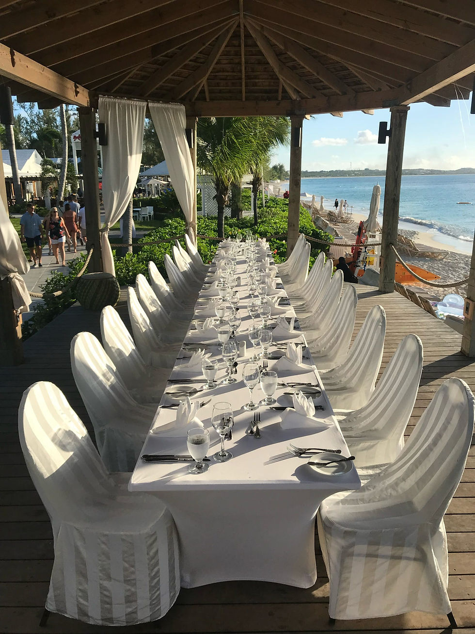 Beaches Turks and Caicos destination wedding reception