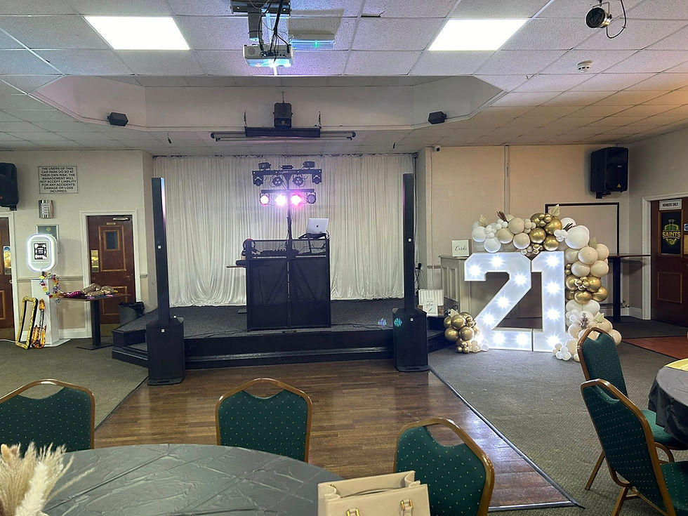 DJ, Selfie pod, Light up Numbers