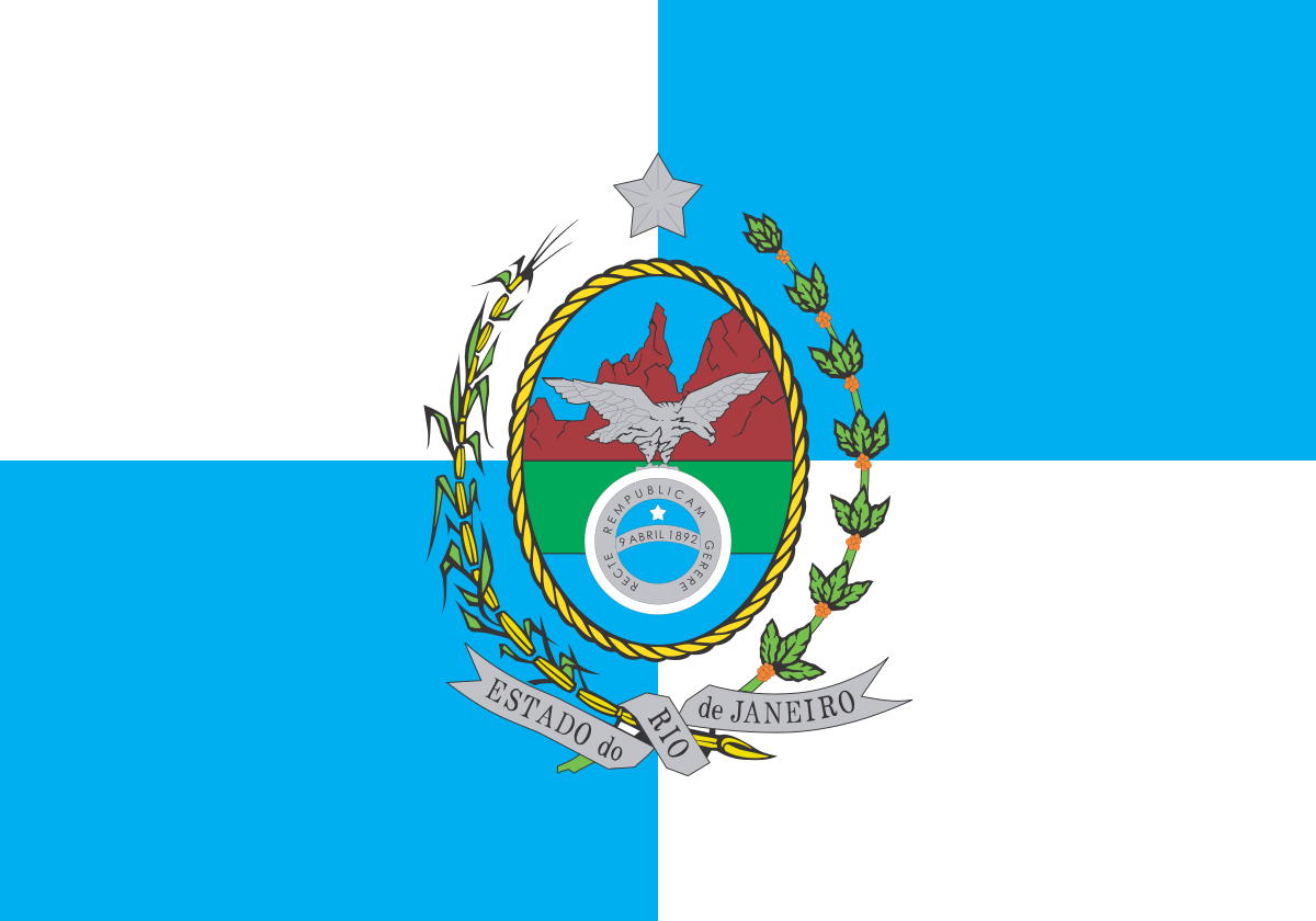 BANDEIRA RIO DE JANEIRO 2,0 PANOS ESTAMPA DIGITAL EM OXFORD  1,28M X 0,90M
