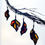 Thumbnail: -Set of 4 Brown Stained Glass Leaves -