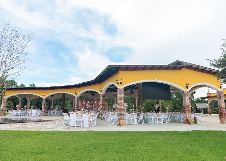 reception area at La Hacienda Venue 20-acre estate in Pass Christian Mississippi