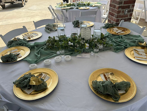 Wedding reception in El Ruedo open-air pavilion at La Hacienda Venue Mississippi