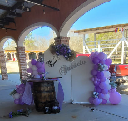 sign welcoming birthday celebration at La Hacienda Venue