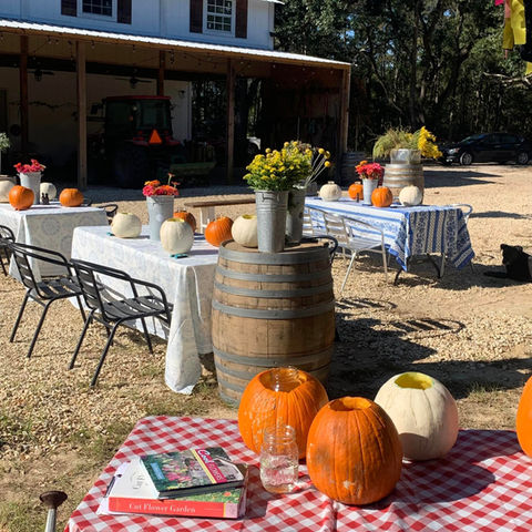 pumpkin bouquets prep