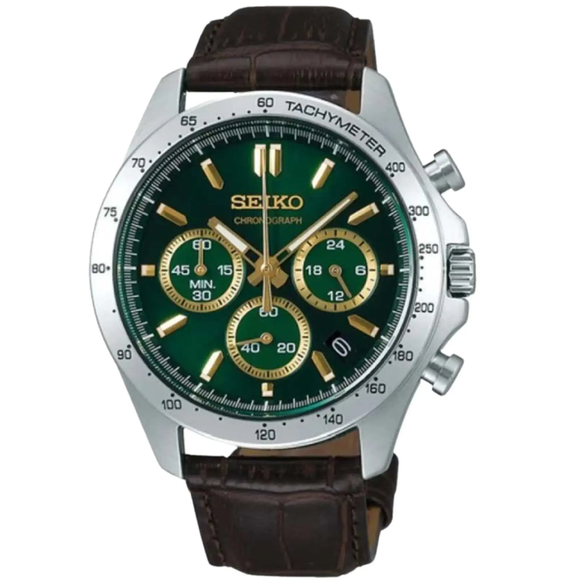 Seiko Spirit Chrono Gray and Green