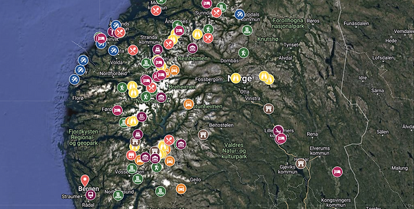 nordic map sweden svédország