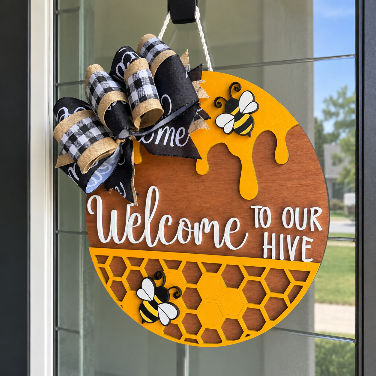 Bee Hive Door Hanger