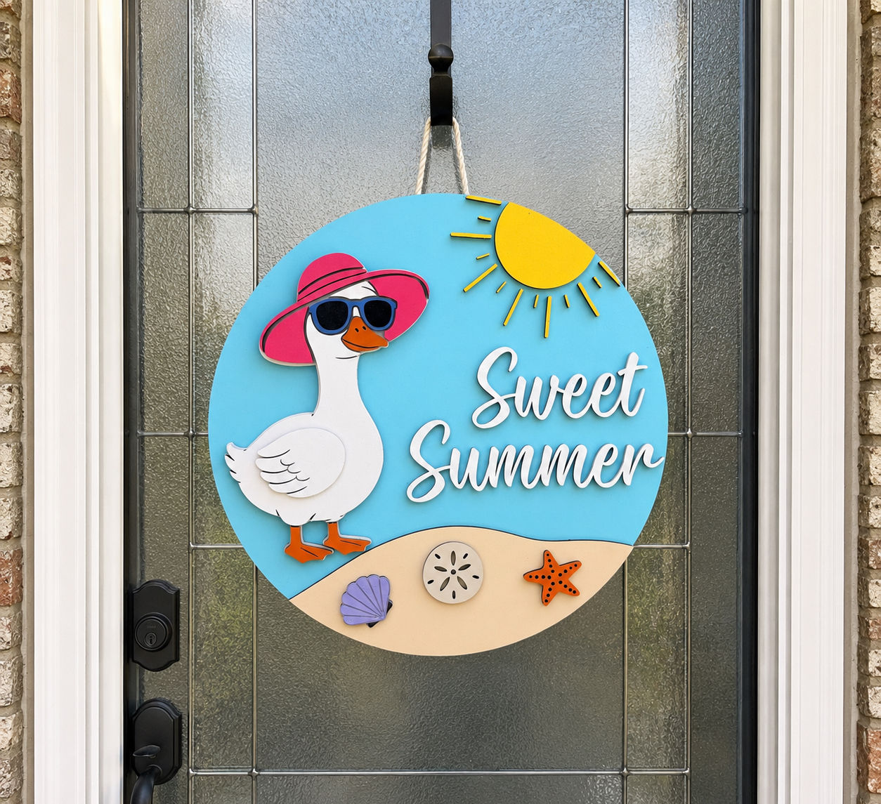 Summer Goose Door Hanger