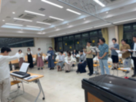 愛知混声合唱団の練習風景