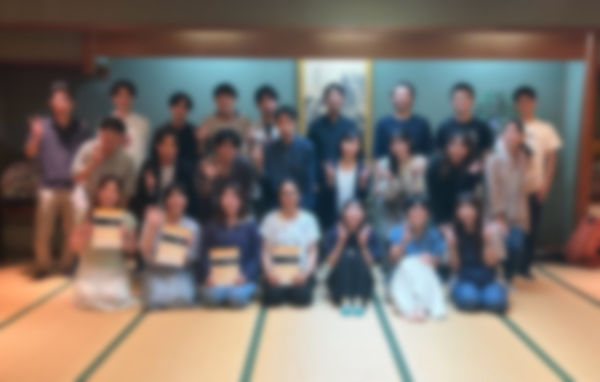 やまに旅館での愛知混声合唱団集合写真