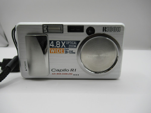 Ricoh Caplio R1 Silver Compact Digital Camera AA Tested Japan