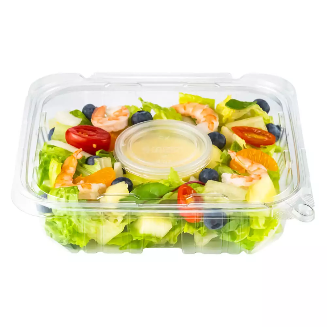 48 oz. Rectangular Hinged Tamper-Evident Container