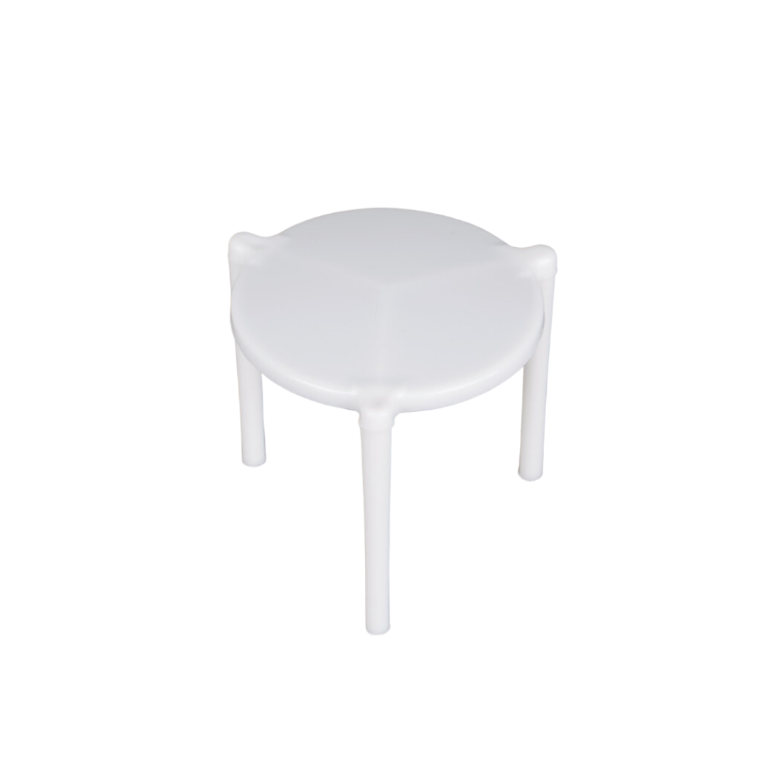 Round White Plastic Pizza Stand