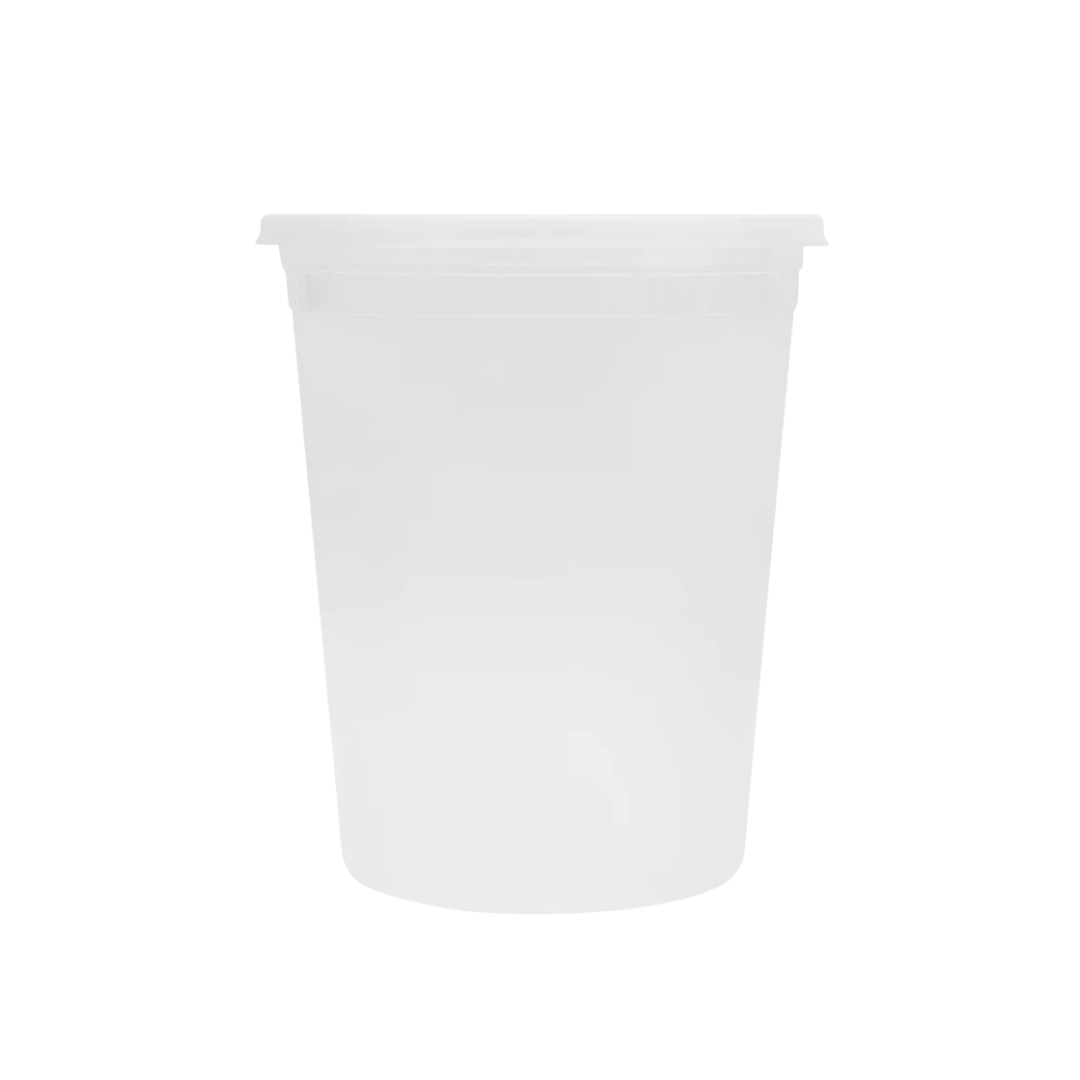 32 oz. PP Round Deli Container with Lid