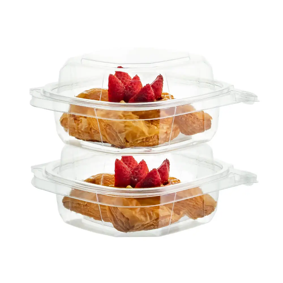 Thumbnail: 24 oz. Square Box Tamper Evident Container