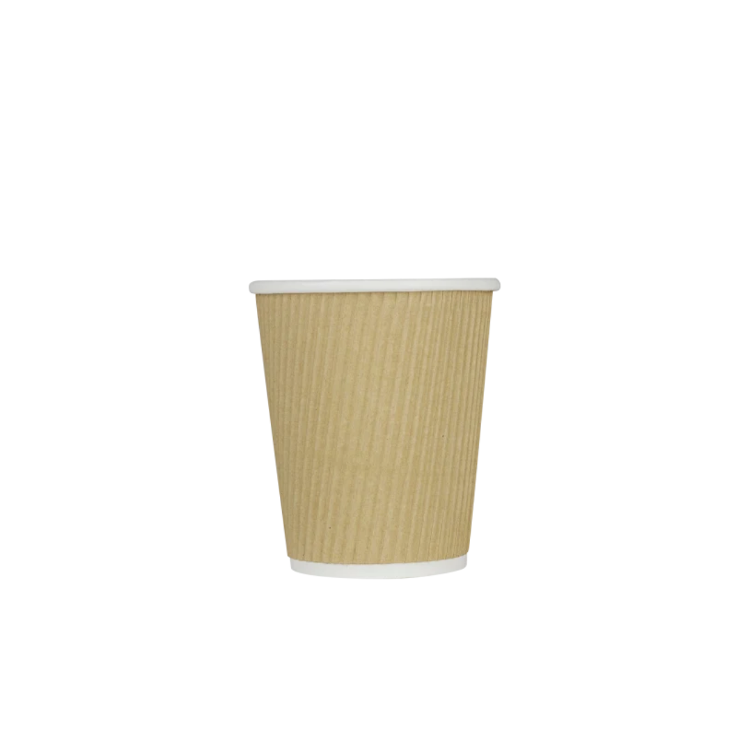 8 oz. Ripple Wall Paper Hot Cups