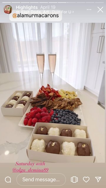 Macarons in Bradford. Happy customer