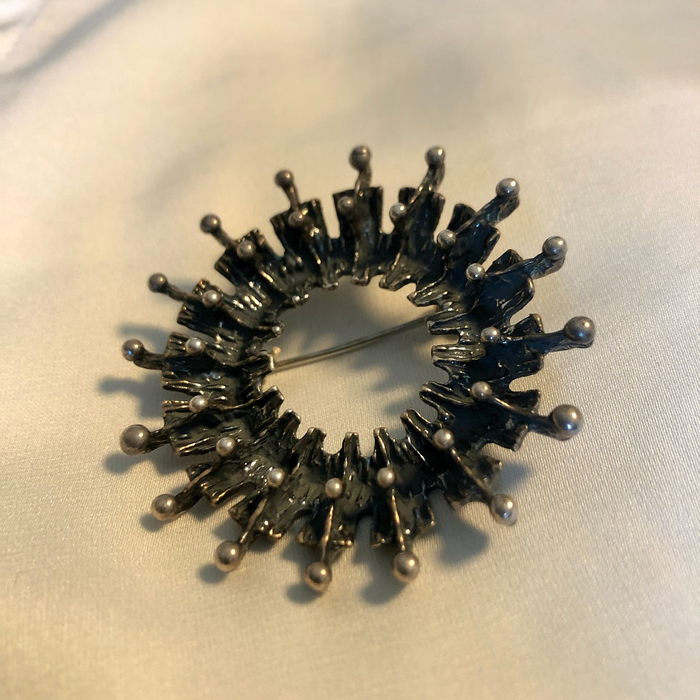 Thumbnail: 1960s Modernist Silver Brooch/Pendant — Studio Else & Paul, Oslo